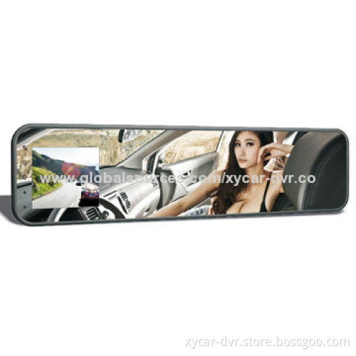 2.4-inch FHD 1,080P Ultra-thin GPS Tracking Function Rearview Mirror Cameras, Built-in 800mA BatteryNew